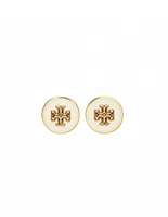 Kira Enamel Örhängen Guld/Benvit