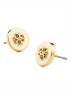 Kira Enamel Örhängen Guld/Benvit