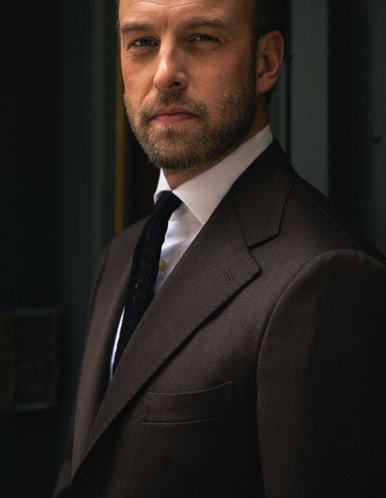 Sartorial Shirt Slub Cotton Vit 38