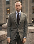 Sartorial Jacket Covert Ull Mörkbeige 48