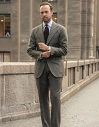 Sartorial Jacket Covert Ull Mörkbeige 48