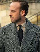 Sartorial Shirt Lättviktsbomull Mörkbeige