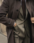 Sartorial Jacket Covert Ull Mörkbeige 48