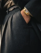 Sartorial Trouser II Dubbelplissering Covert Ull Mörkgrå