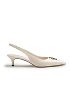 Eleanor Slingback Sko Benvit