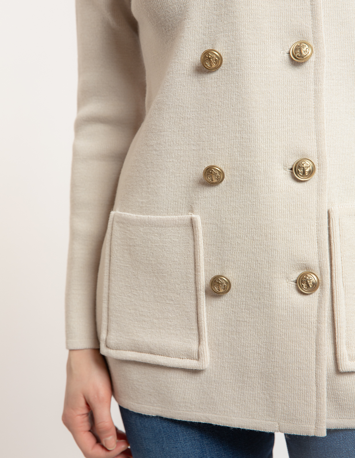 Victoria Cardigan Ljusbeige