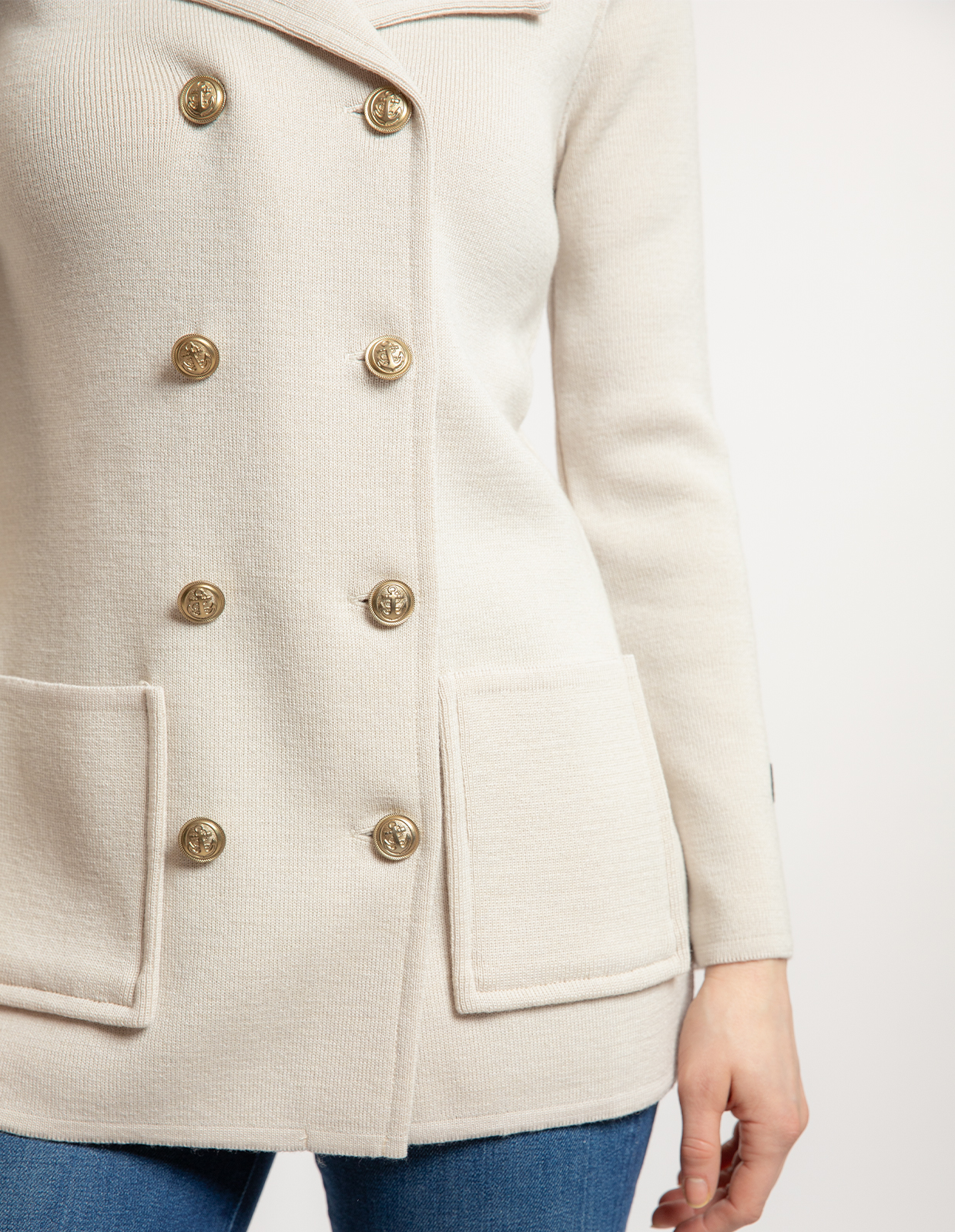 Victoria Cardigan Ljusbeige