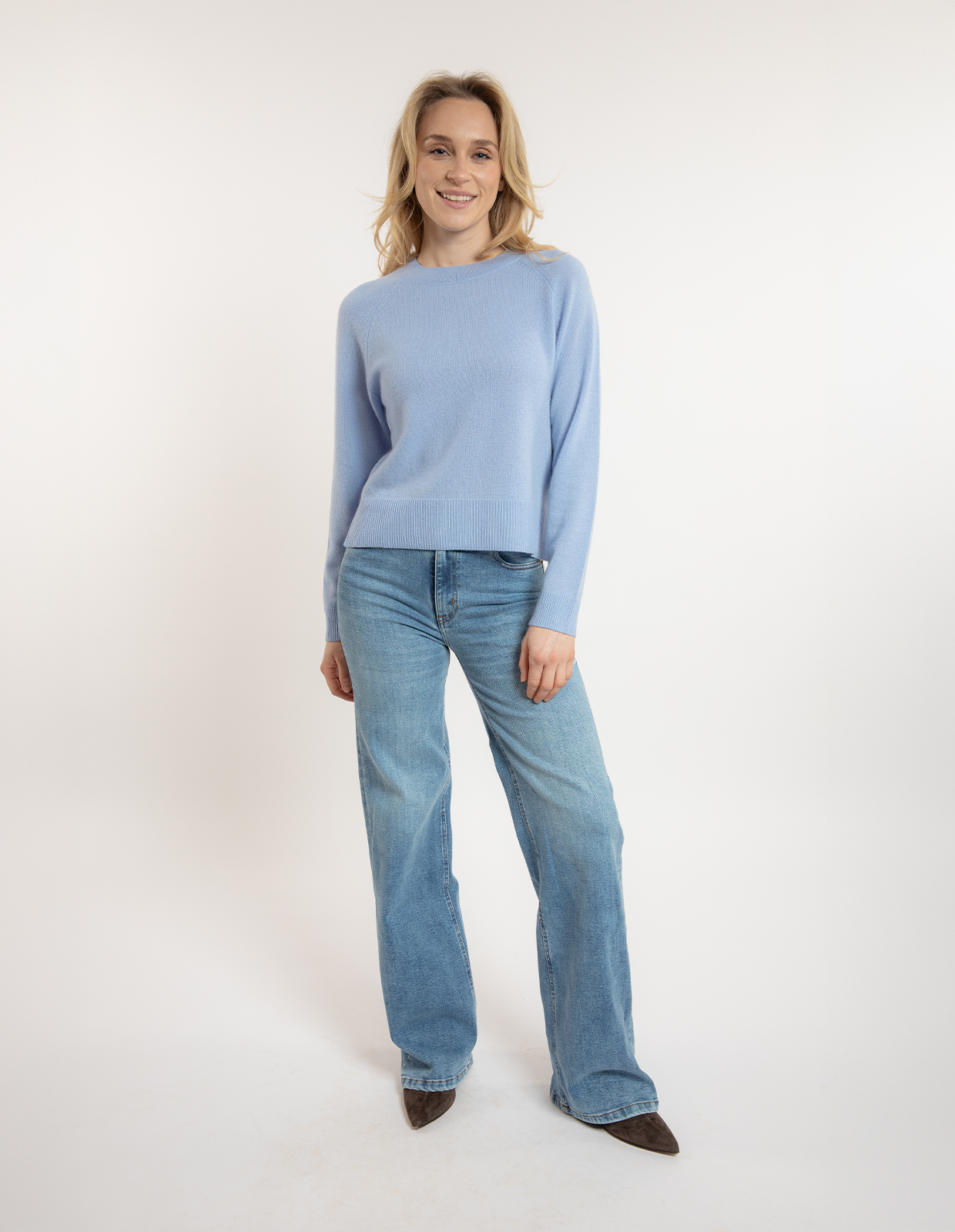 Palazzo Jeans Ljusblå