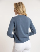 Sol V-Neck Ull/Cashmere Blå