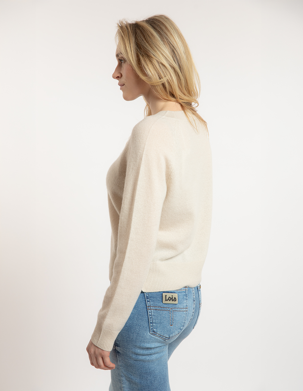 Shirin Tröja Cashmere Ljusbeige