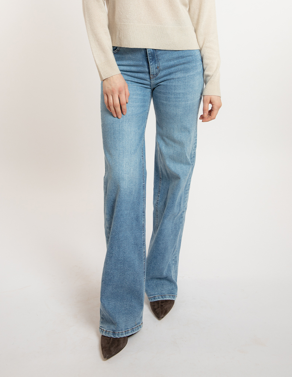 Palazzo Jeans Ljusblå