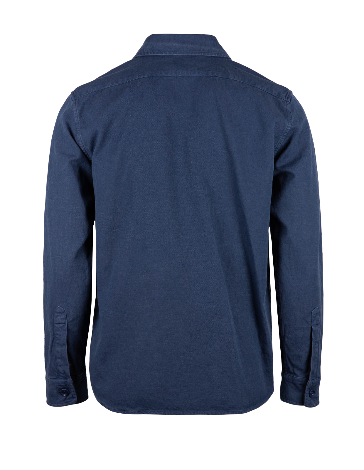 Utility Overshirt Bomull Linne Marinblå