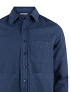 Utility Overshirt Bomull Linne Marinblå