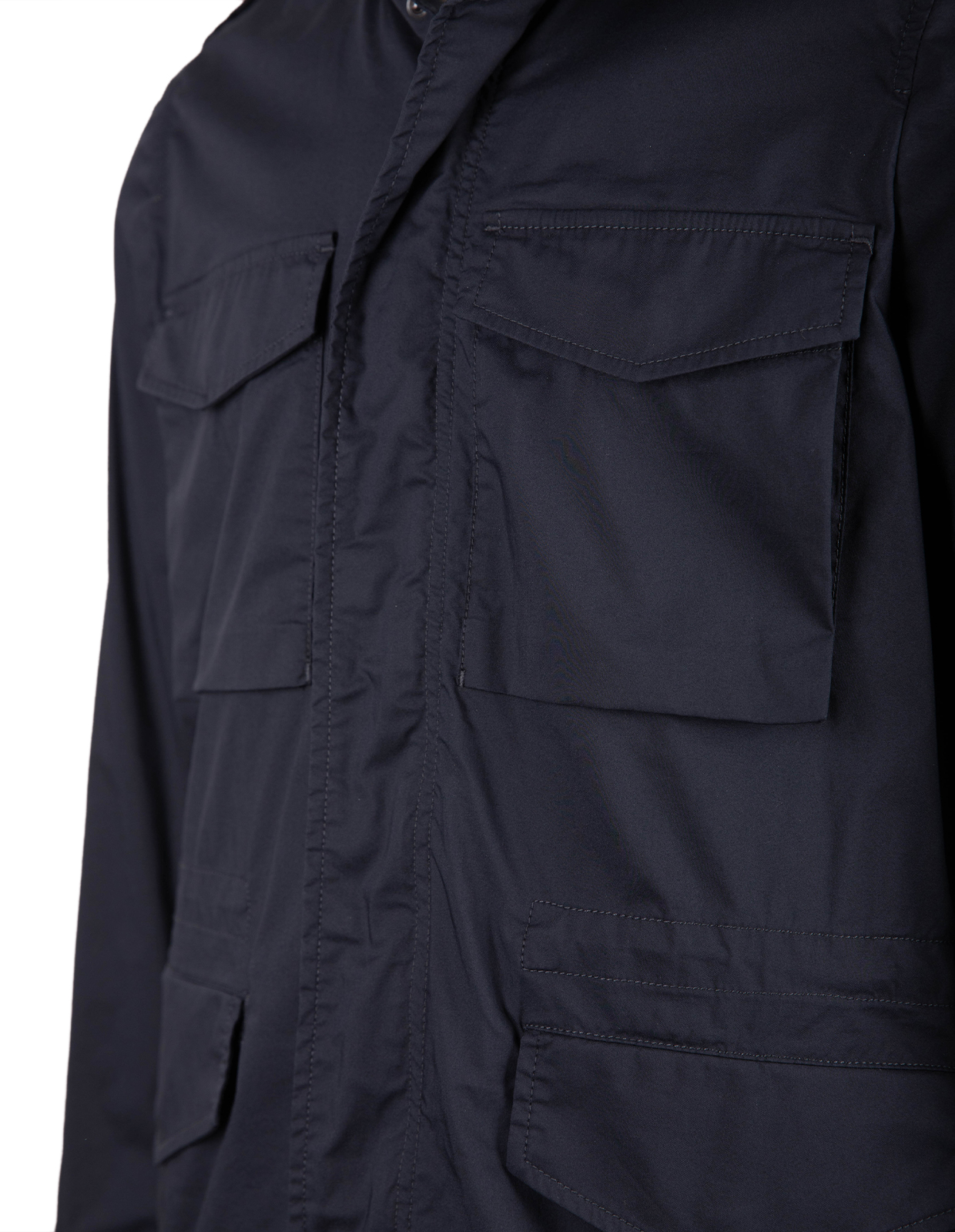 Field Jacket Bomull Nylon Navy