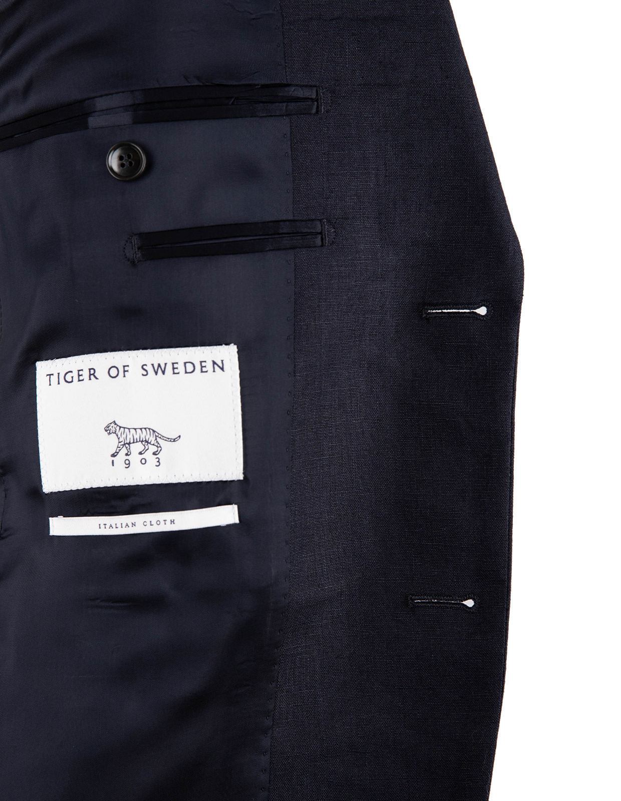 Justin Kavaj Linne Mörkblå