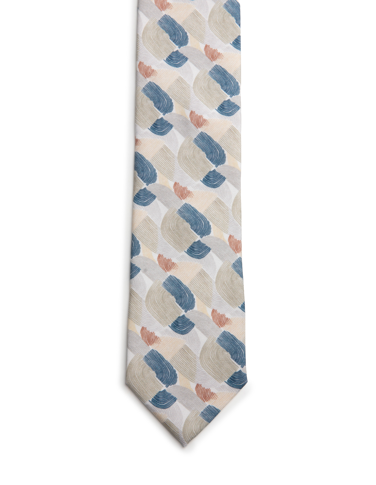 Slips Siden Tryckt Mönster Beige Flerfärgad One Size