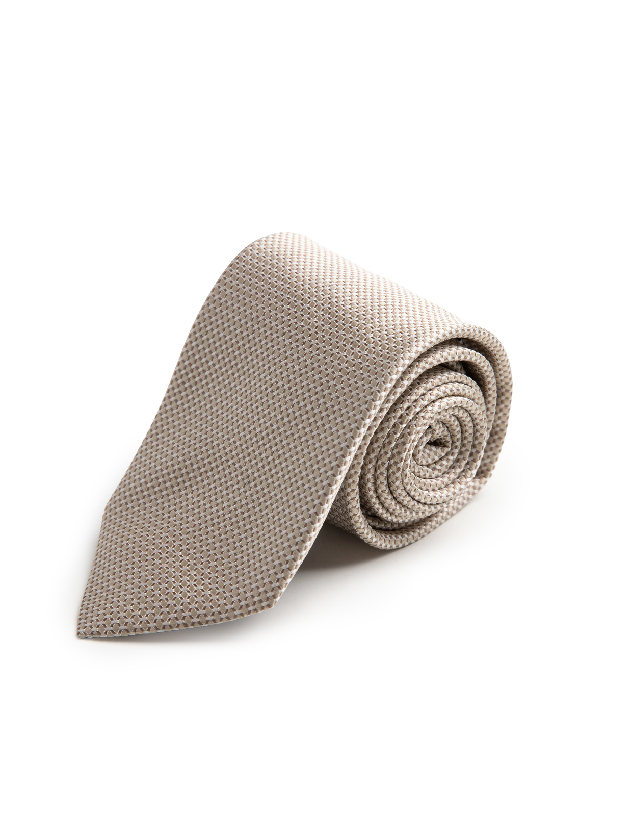 Slips Siden Vävd Beige One Size