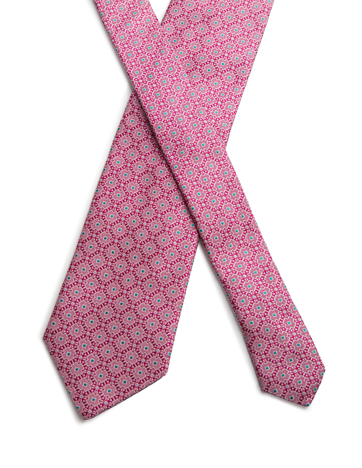 Slips Siden Vävd Röd One Size