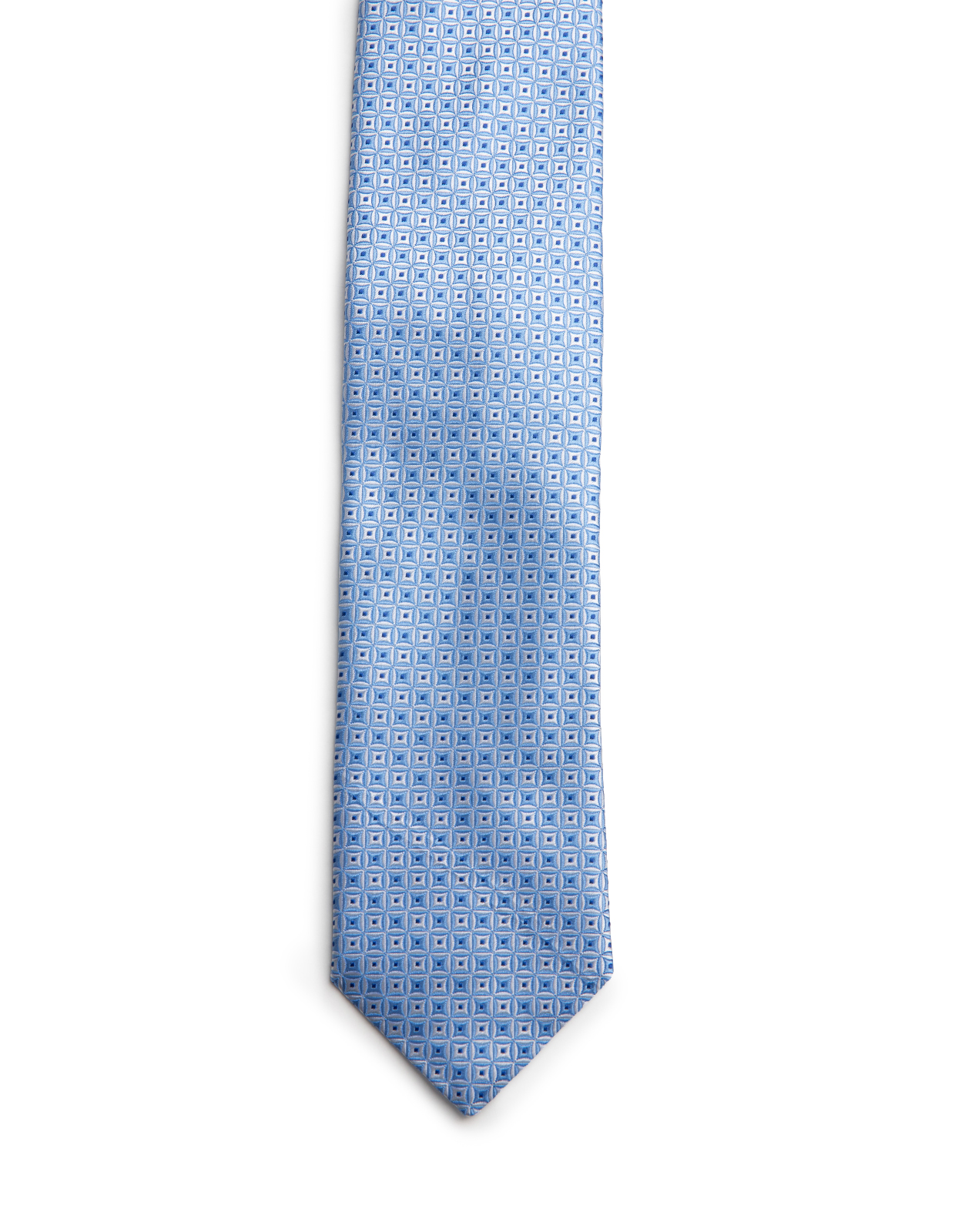 Slips Siden Vävd Mellanblå