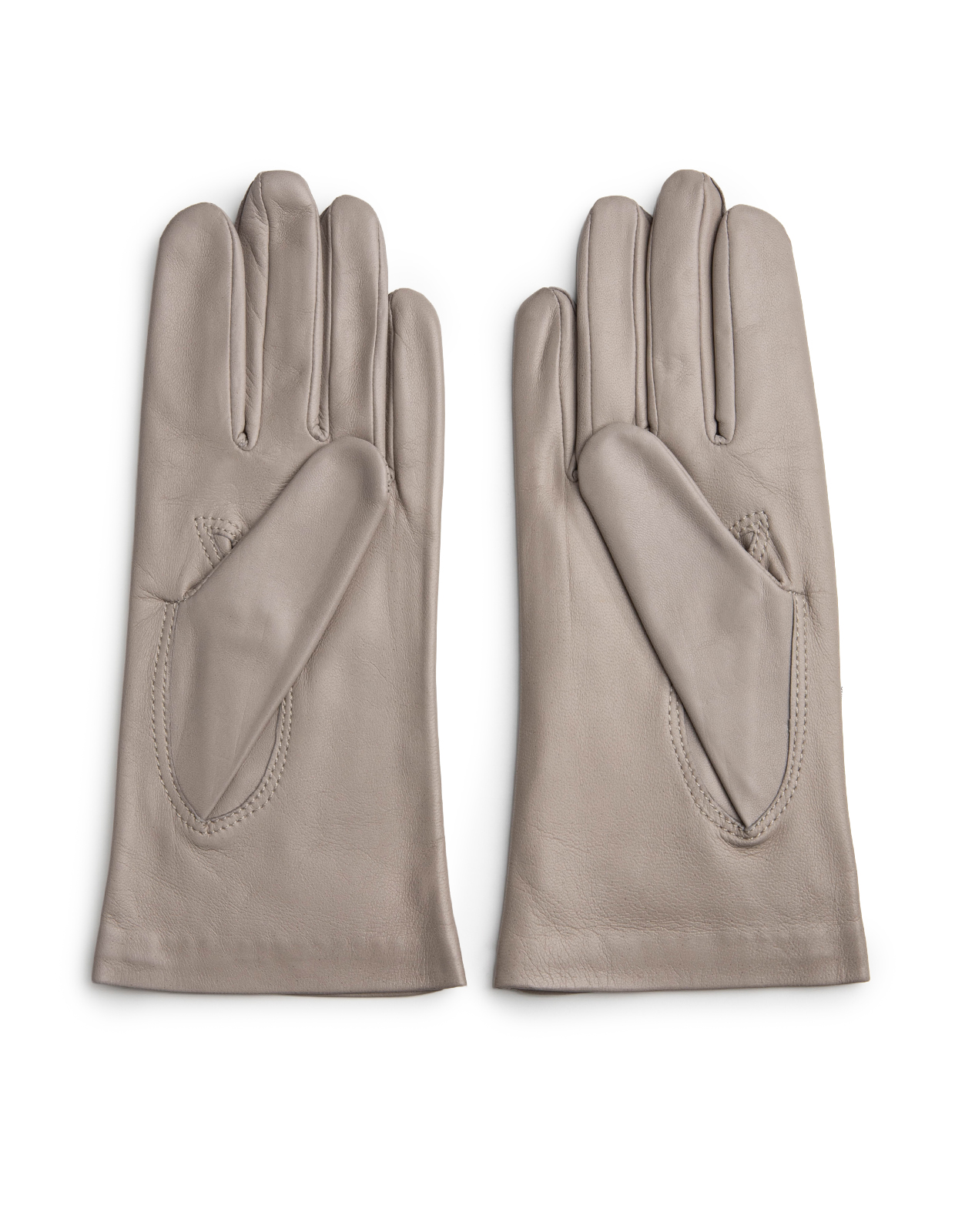 Jane Handske Läder Gråbeige