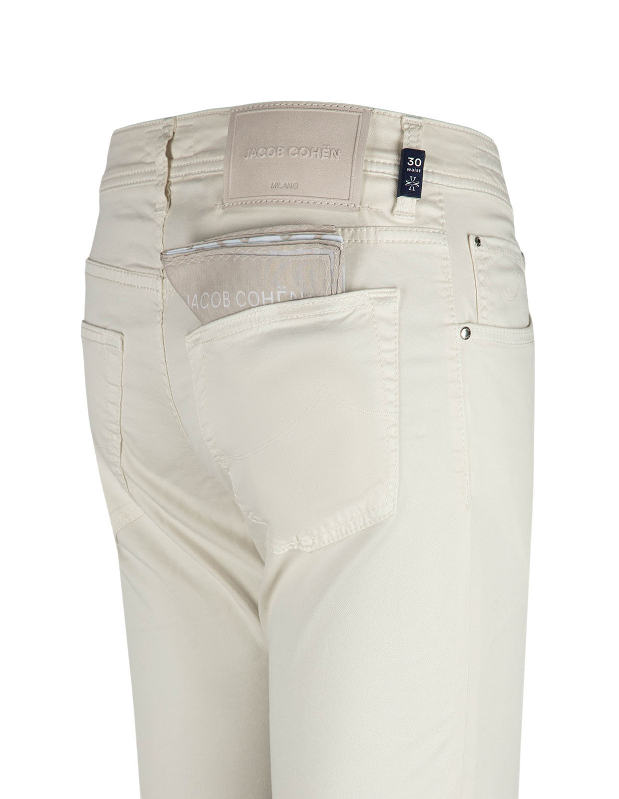 Nick 5-ficksbyxa Bomull Lyocell Stretch Ljusbeige 30"