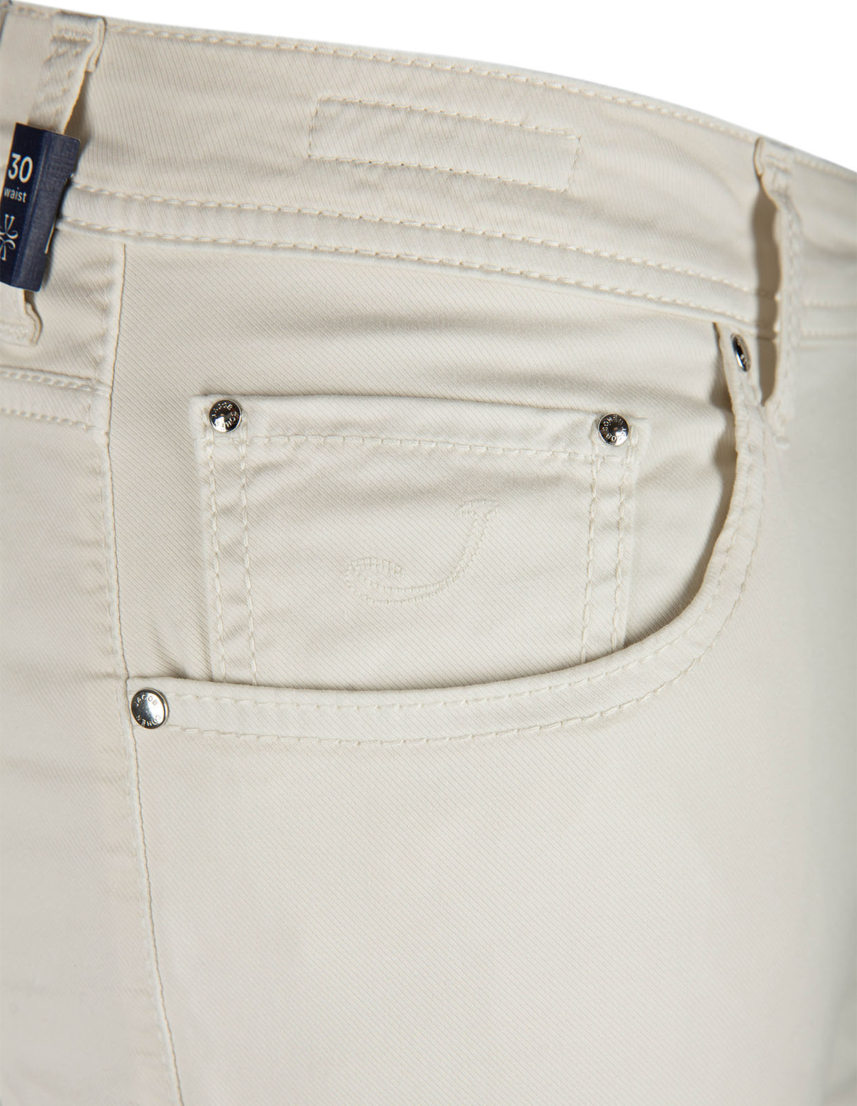 Nick 5-ficksbyxa Bomull Lyocell Stretch Ljusbeige 30"