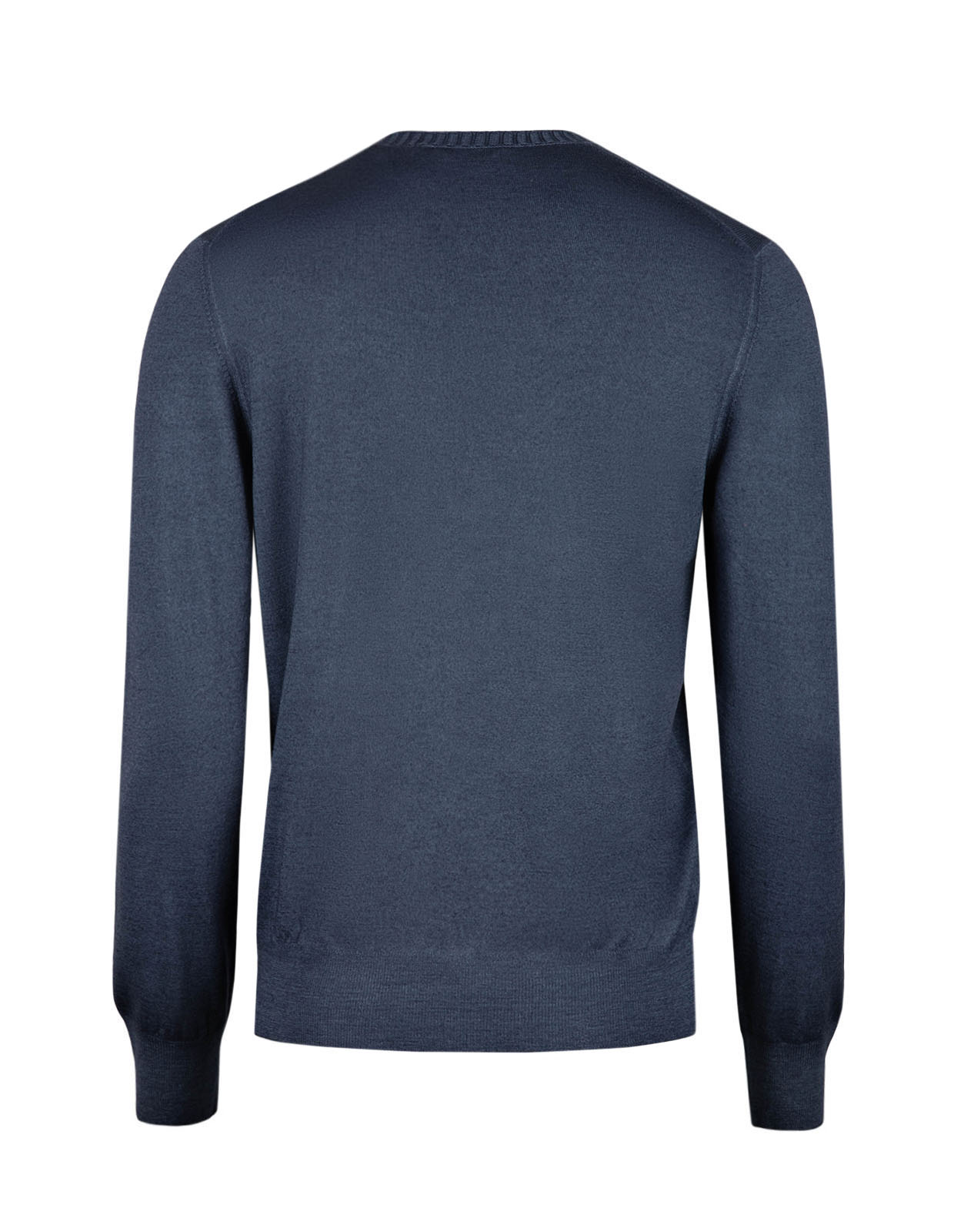 Tröja Rundhals Vintage S Merino Blå