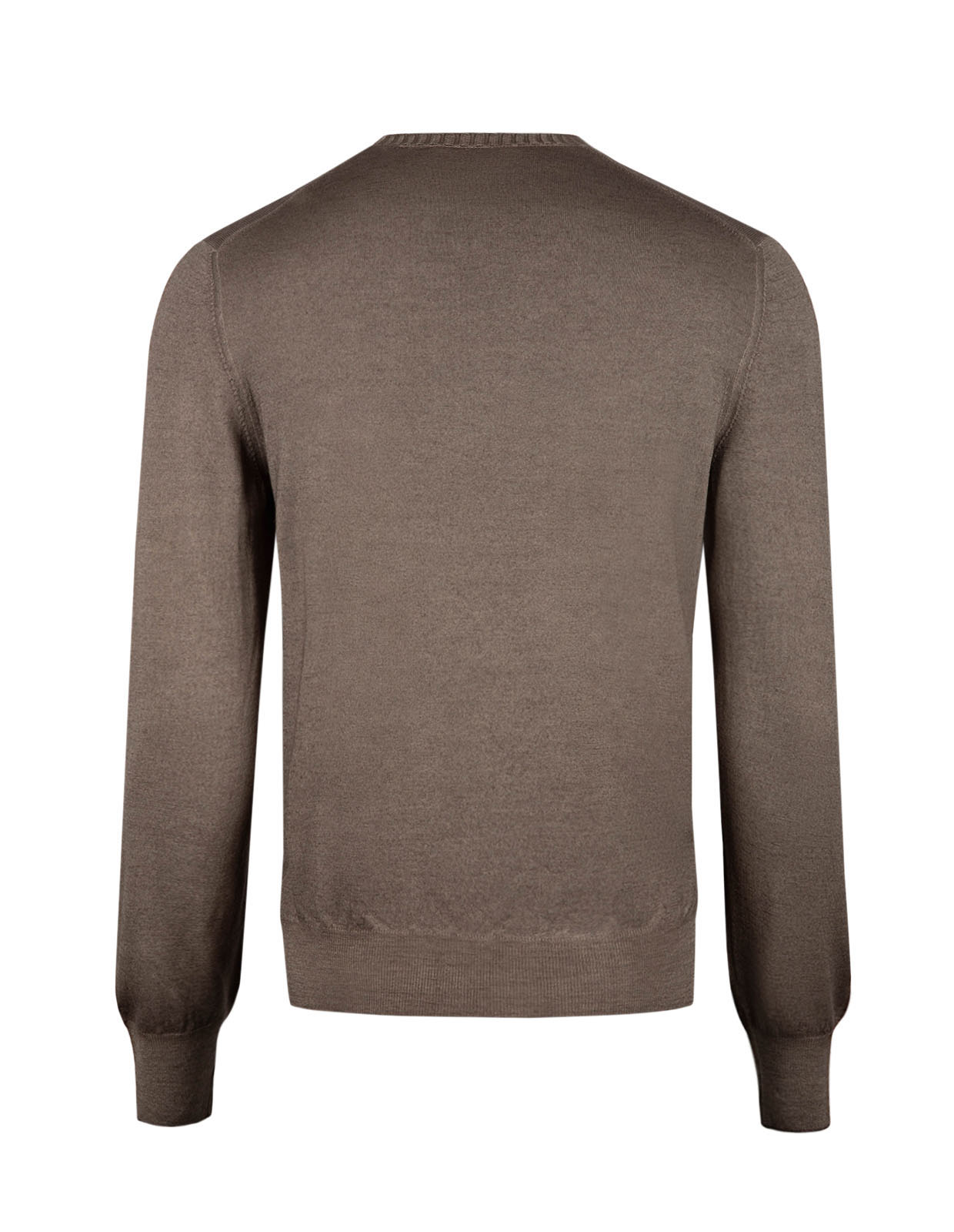 Tröja Rundhals Vintage S Merino Gråbeige