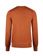 Tröja Rundhals Vintage S Merino Rost Orange