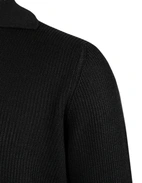 Tröja Open Collar Linne Bomull Svart