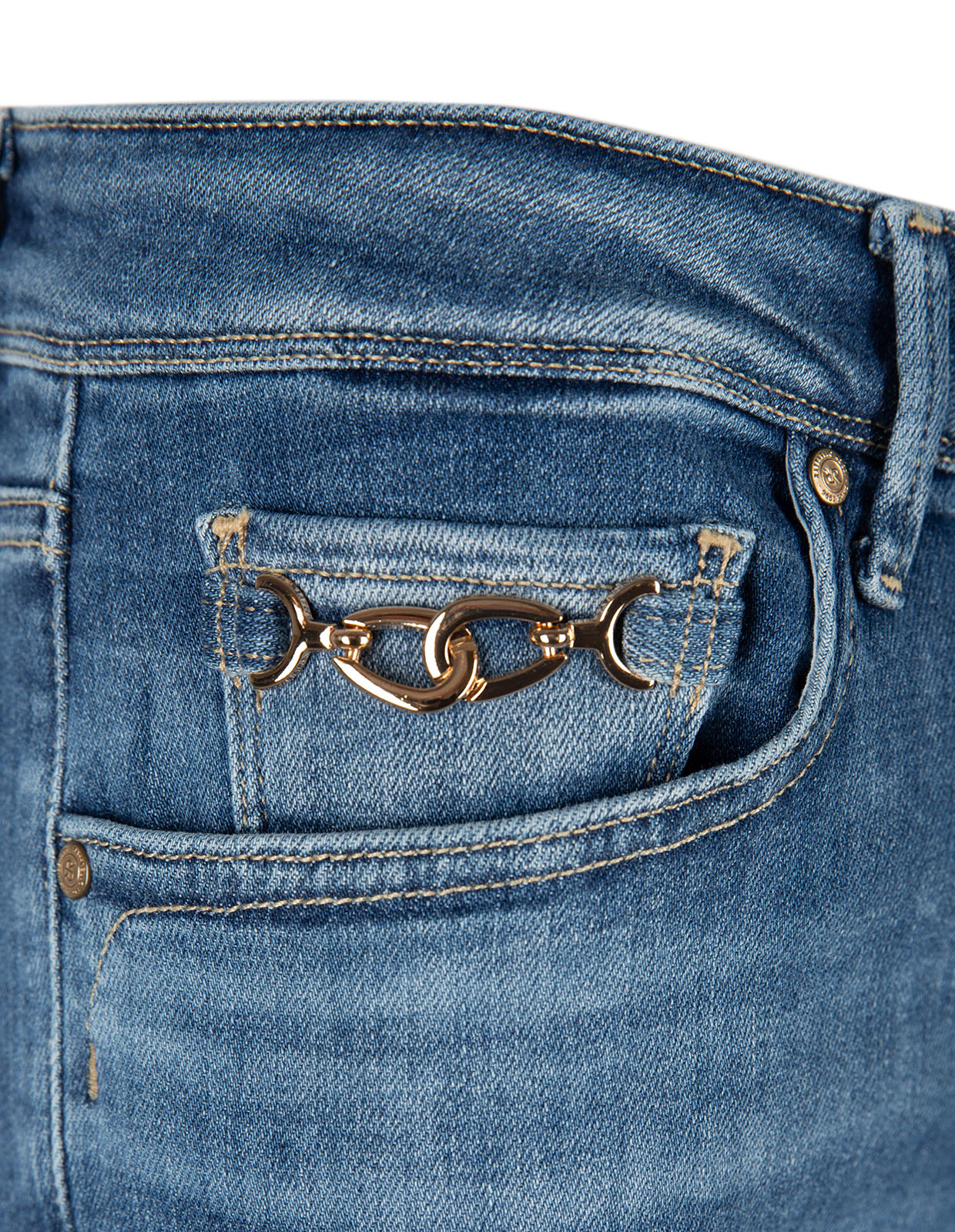 Kira B Jeans Denimblå