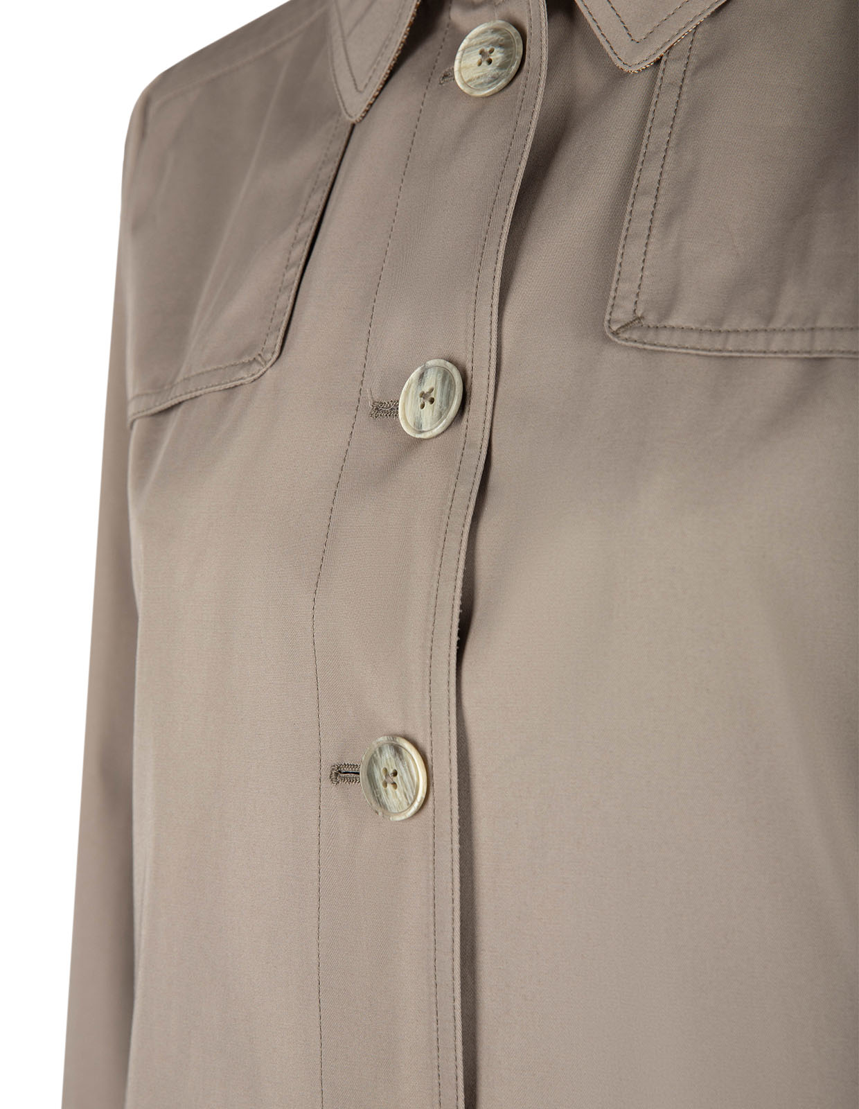 Trenchcoat A-linjeformad Mörkbeige