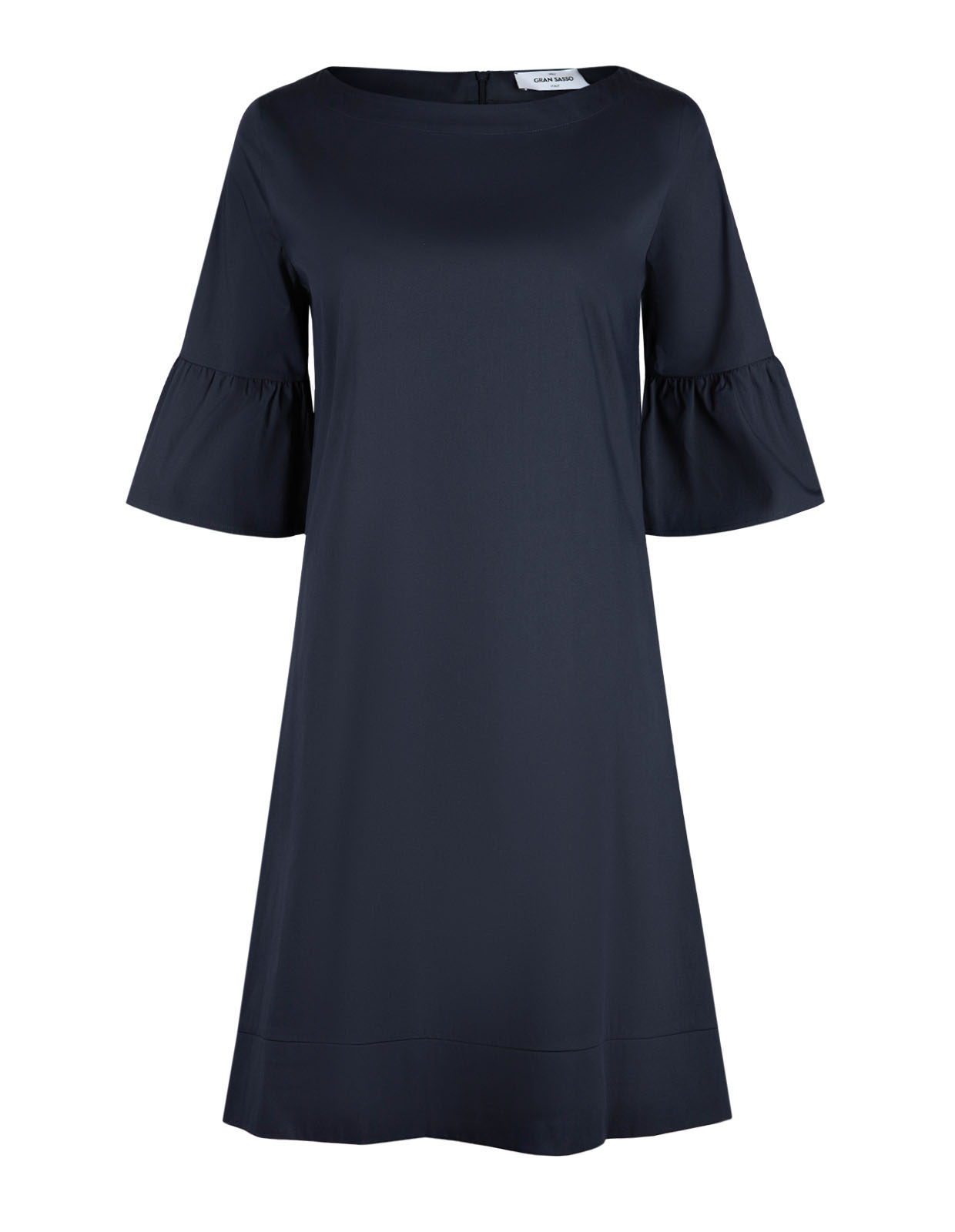 Poplin Klännin Marinblå