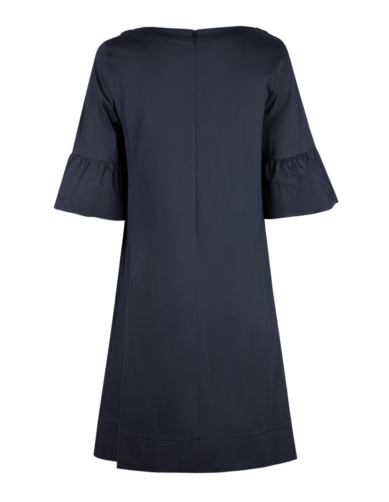 Poplin Klännin Marinblå