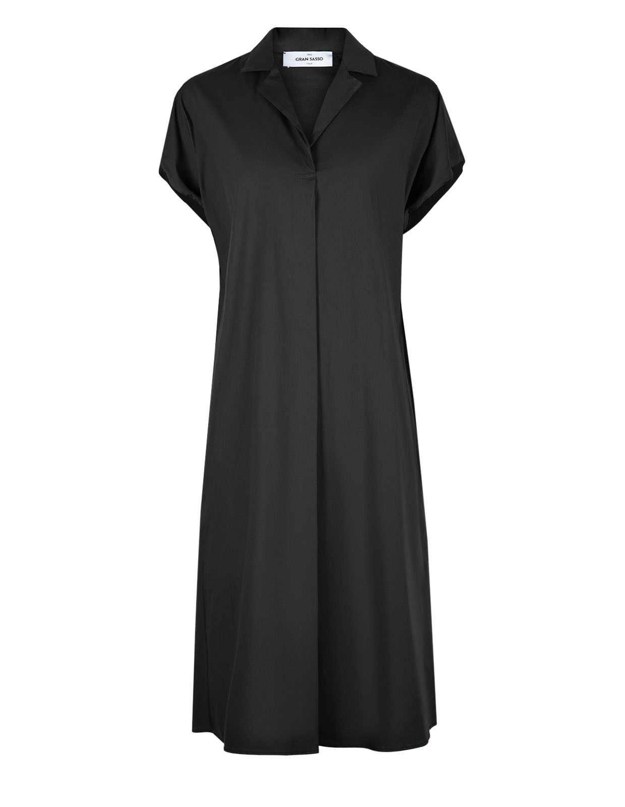 V-ringad Klänning Svart