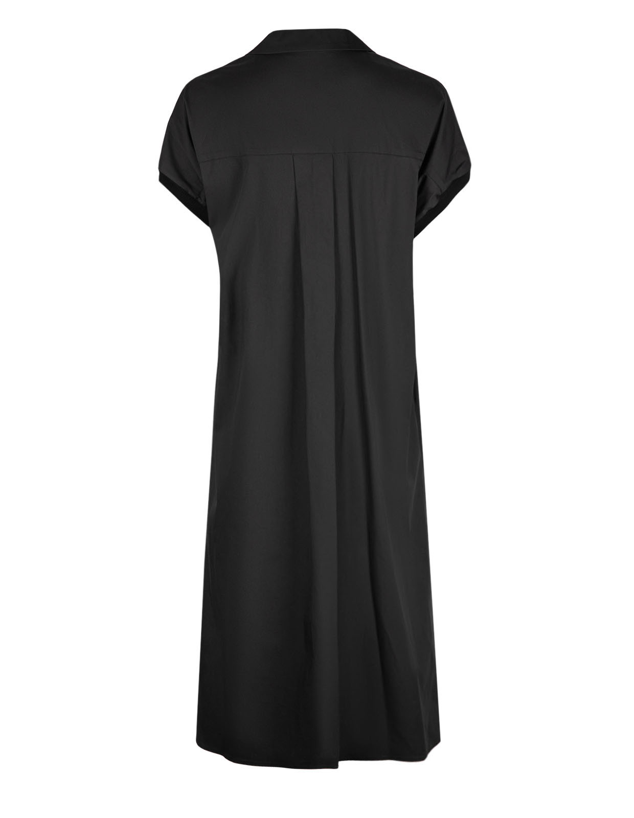 V-ringad Klänning Svart