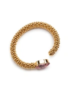 Classic Rope Armband Guld Rosa One Size