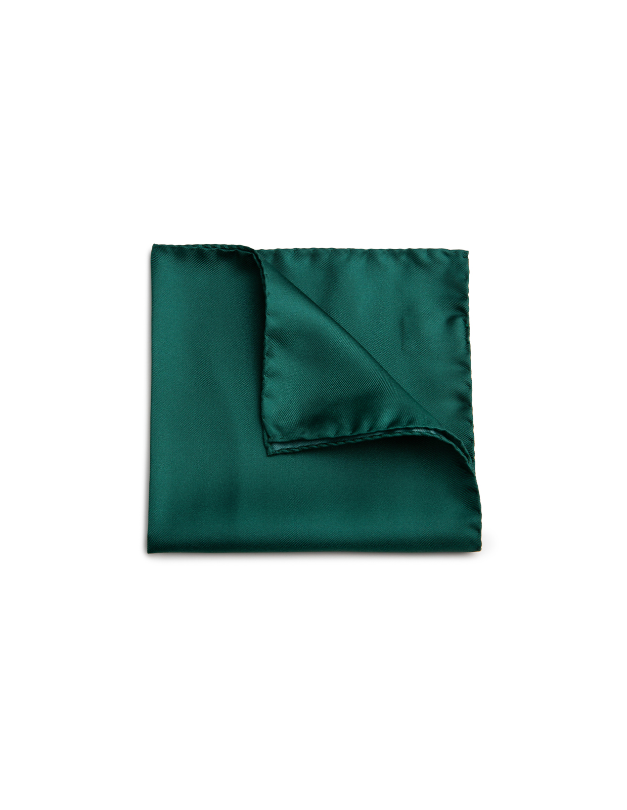Ficknäsduk Siden Mörkgrön One Size