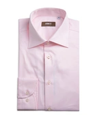 Slim Fit Skjorta Bomull Ljusrosa