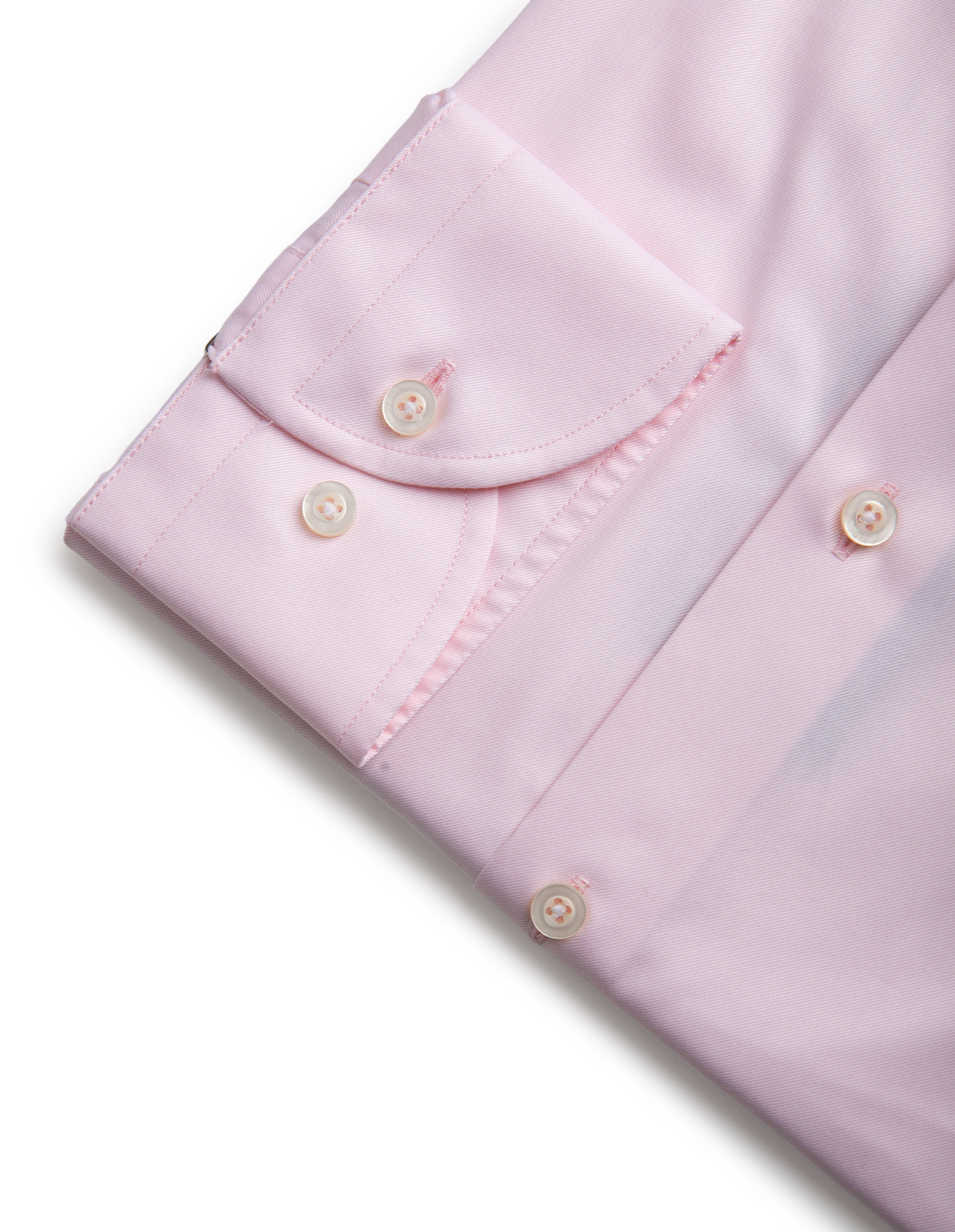 Slim Fit Skjorta Bomull Ljusrosa