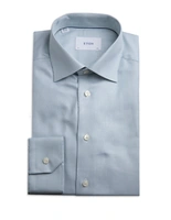 Slim Fit Skjorta Signature Twill Ljusgrön