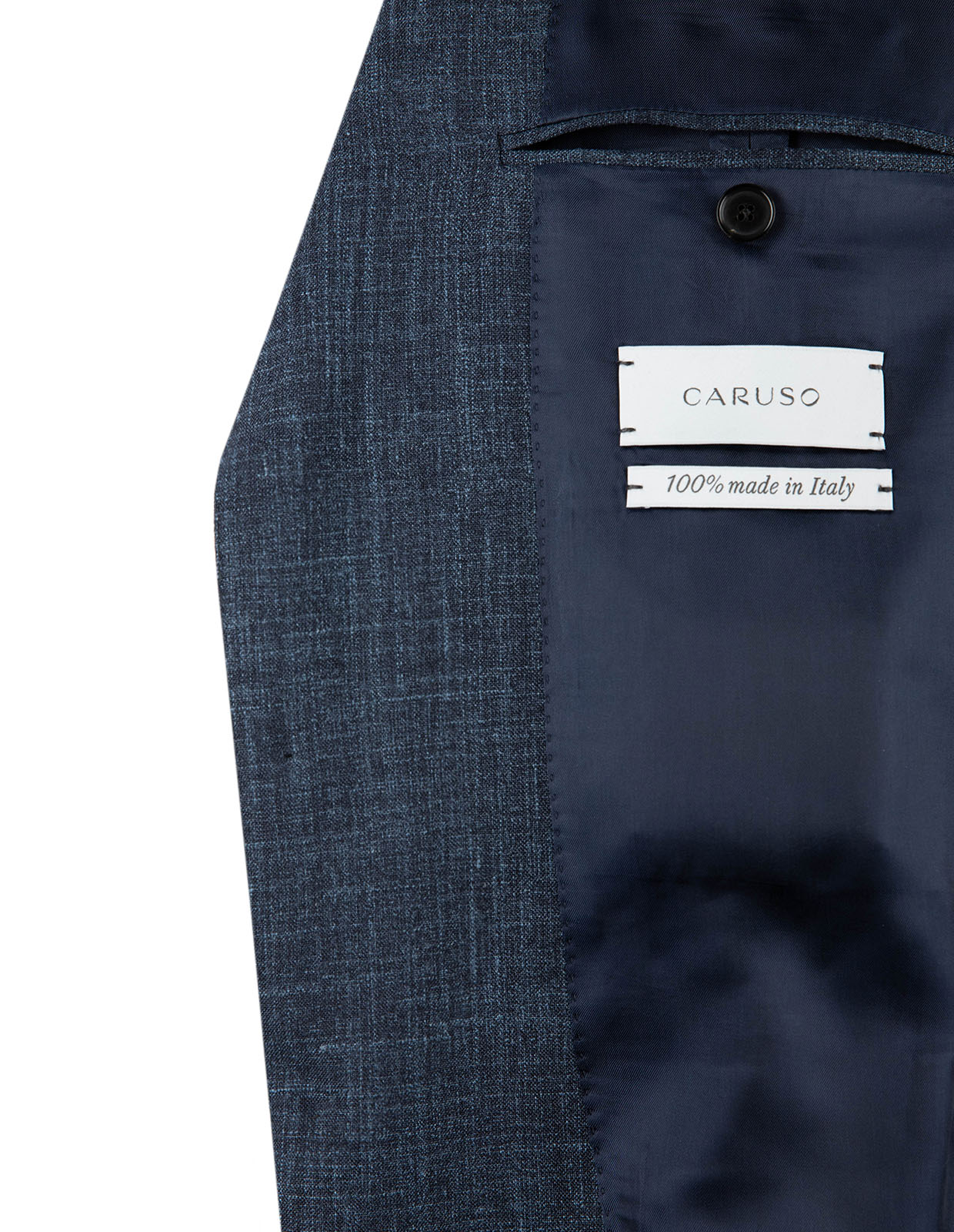 Aida Kostym Loro Piana Ull Siden Marinblå