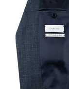 Aida Kostym Loro Piana Ull Siden Marinblå