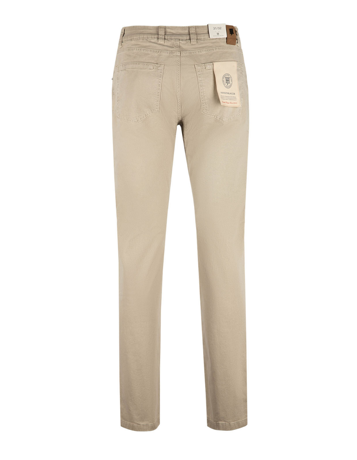 Fiji Print Femficksbyxa Ljusbeige