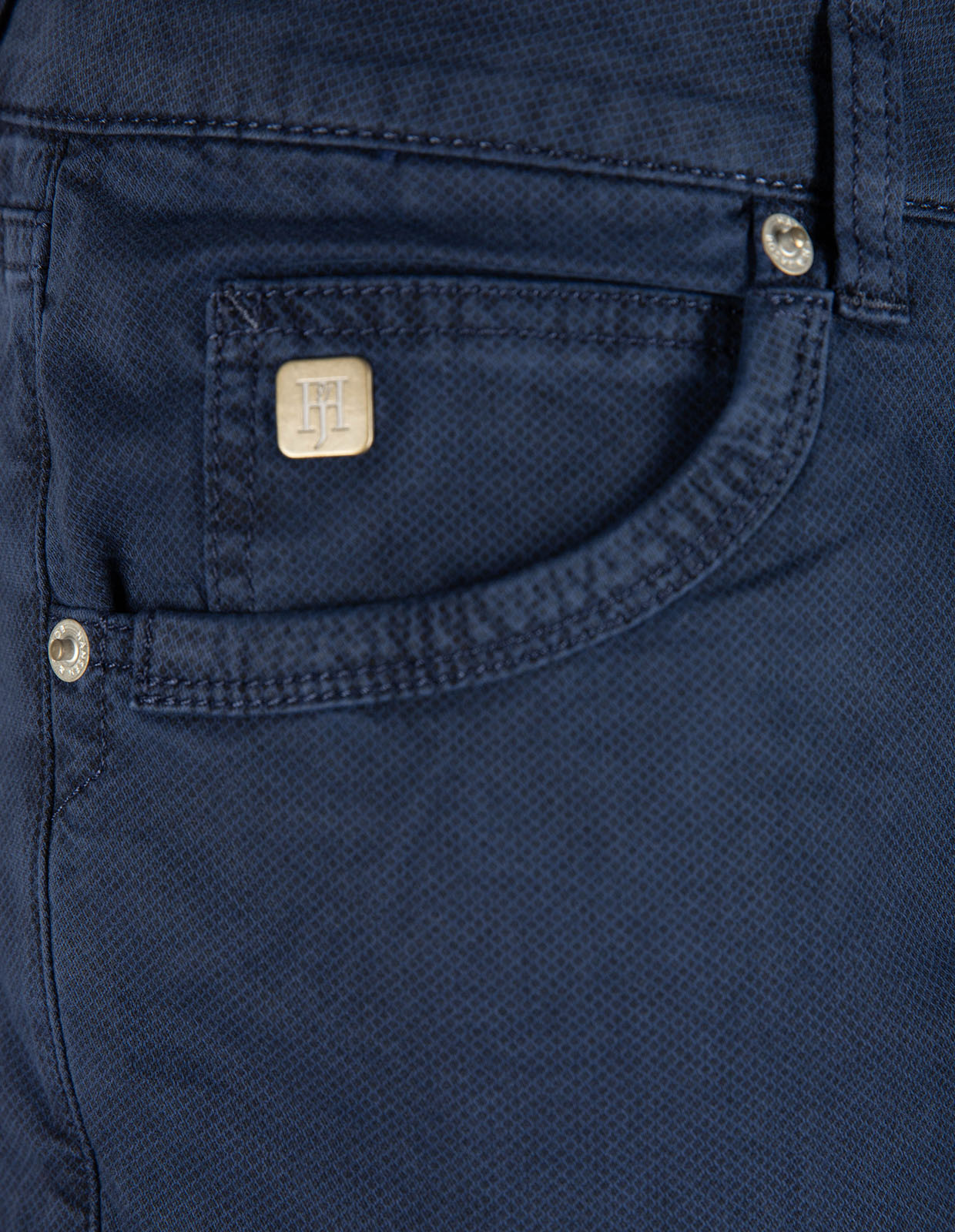 Fiji Print Femficksbyxa Marinblå