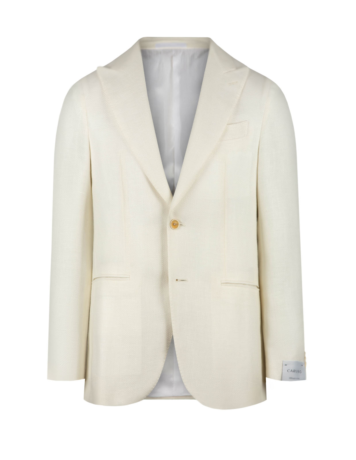 Aida Peak Kavaj Linne Ull Fiskben Vit