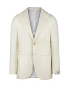 Aida Peak Kavaj Linne Ull Fiskben Vit