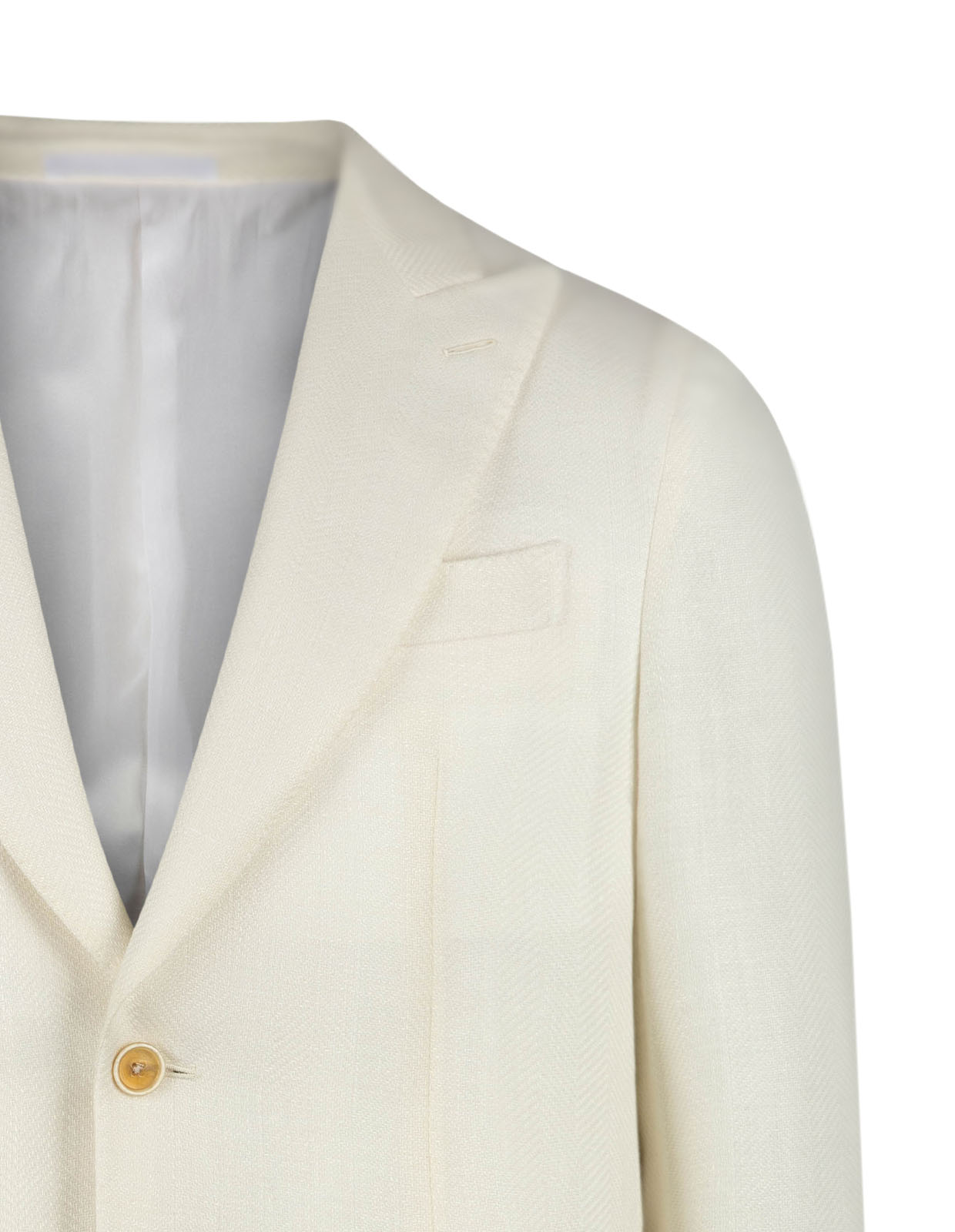 Aida Peak Kavaj Linne Ull Fiskben Vit