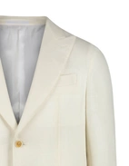 Aida Peak Kavaj Linne Ull Fiskben Vit