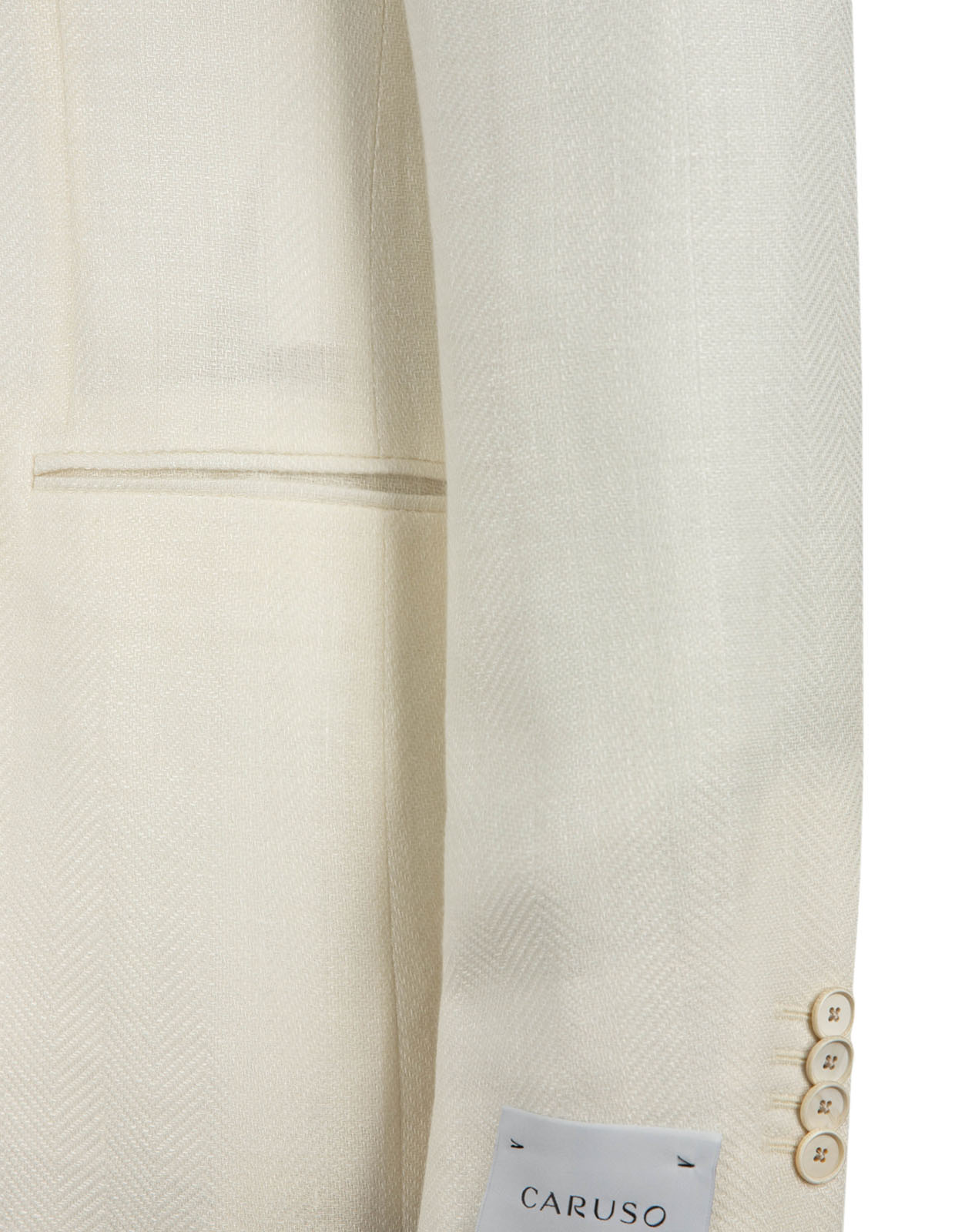 Aida Peak Kavaj Linne Ull Fiskben Vit